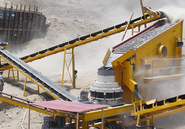 300 tph Andesite crusher plant in India