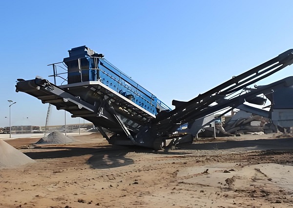 Construction waste screening production line