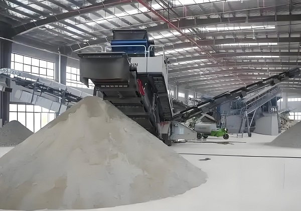 Construction waste screening production line