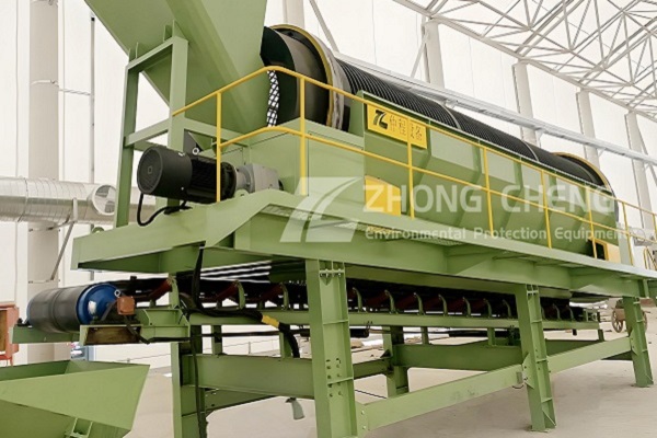 Main machines for screening aged waste